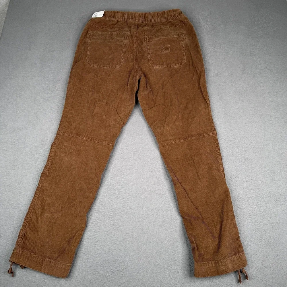 Alpine Design Pants Womens Medium Brown AD Hiking Corduroy Drawstring Outdoor